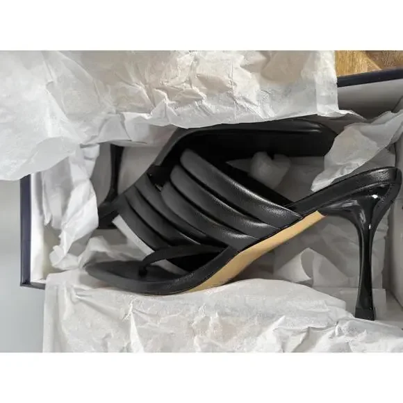 French Connection Womens Valerie Vegan Leather Slip On Heel Sandals Size 9 NWB - Picture 4 of 13